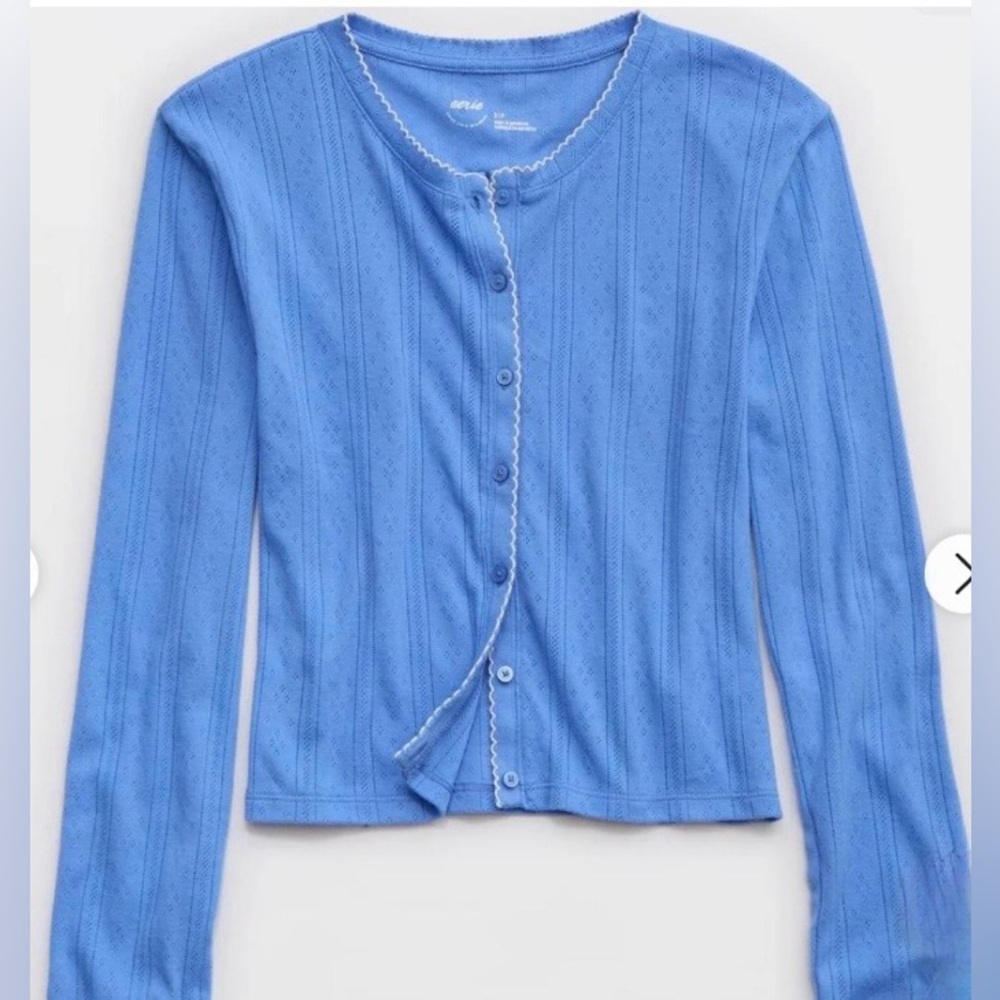 Aerie pointelle cardigan